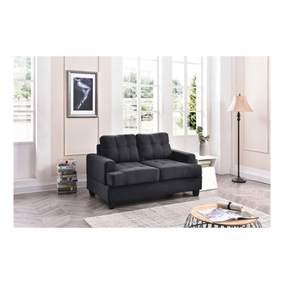Cozy Transitional Loveseat For Two