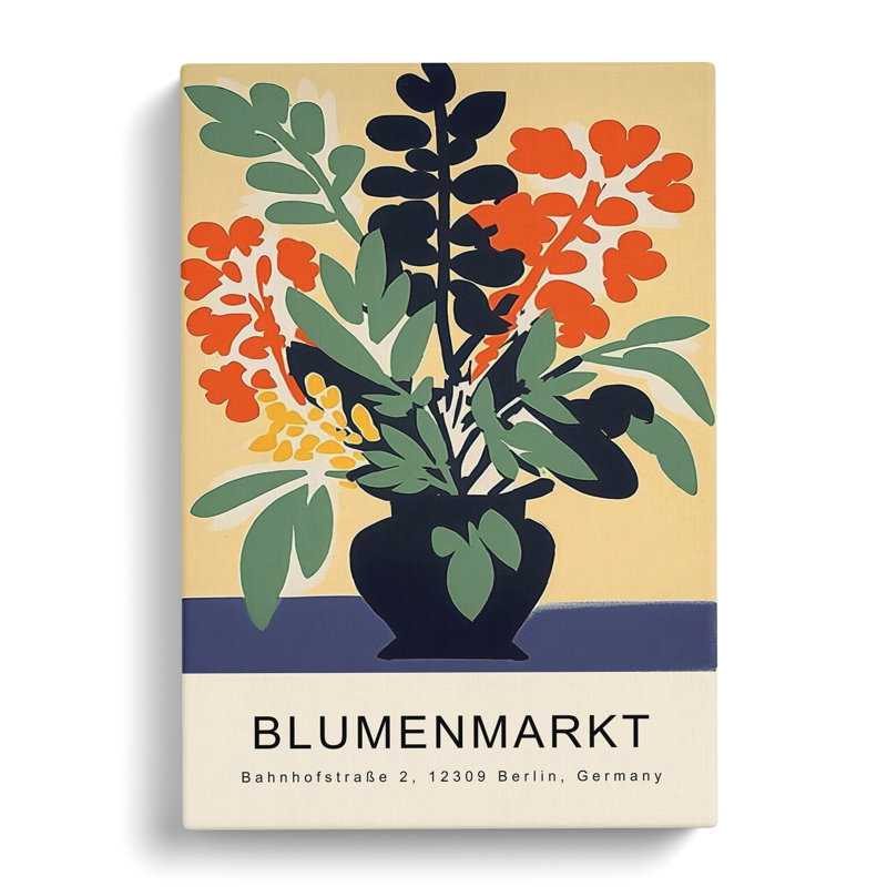XMKTMKT-125 Berlin Flower Market Exhibition No.5 - Wrapped Canvas