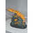 Lobster with Fish Bronze Statue -  Size: 9"L x 18"W x 16"H.