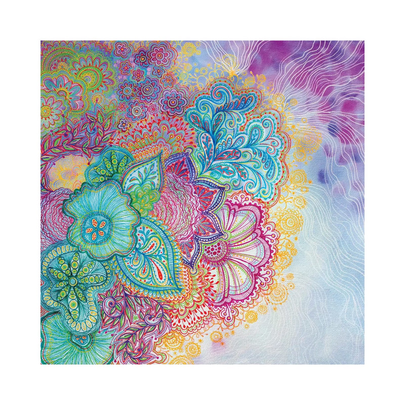 Flourish 1 Piece Wrapped Canvas Painting, 45.72 cm H x 45.72 cm W x 3.175 cm D