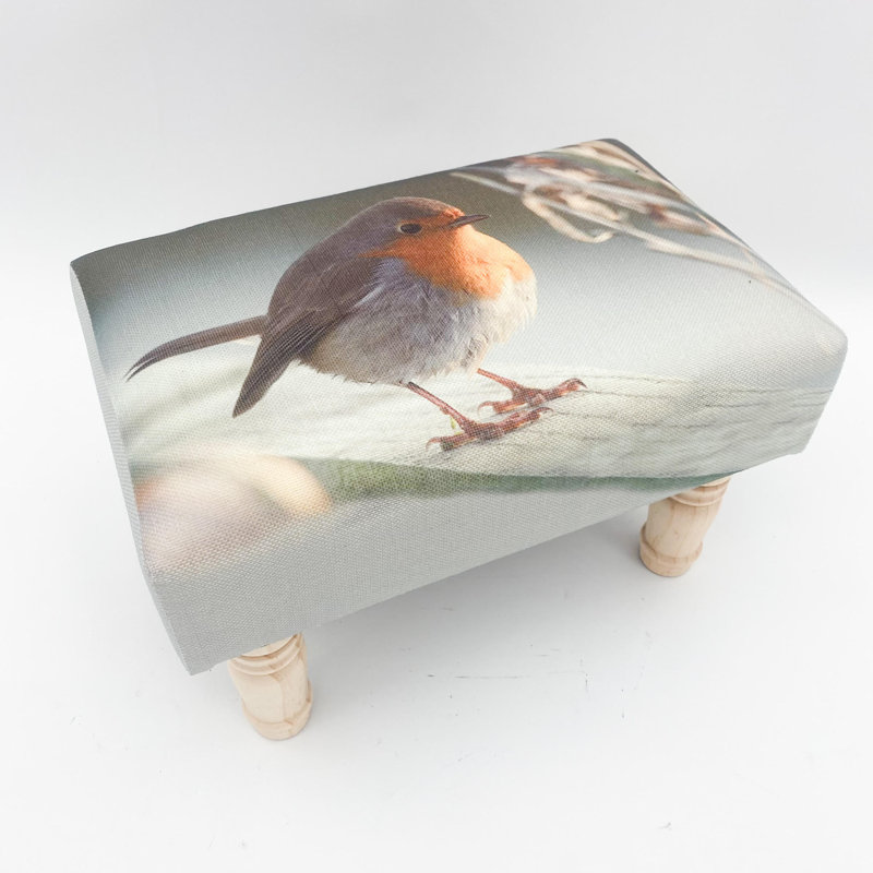 Toynsbee 40cm Rectangle Footstool Ottoman | Hand Finished Sturdy Design Ready Assembled Living Room Furniture
