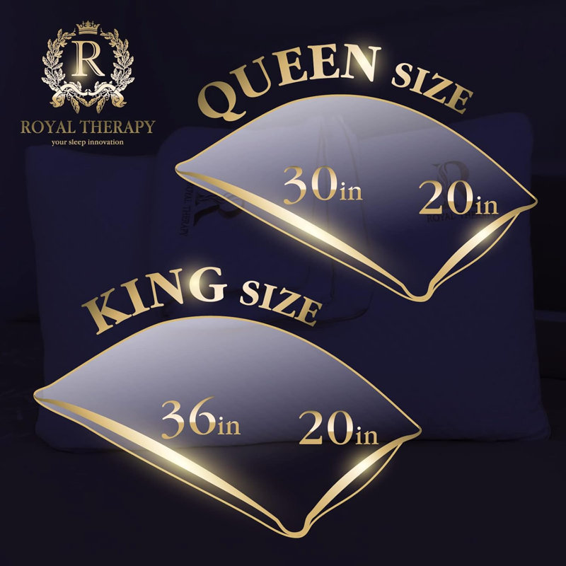 Oreiller en mousse à mémoire de forme royale, oreiller ajustable sans odeur déchiqueté pour soulager la douleur du cou et des épaules, soutien pour le dos, l'estomac, les dormeurs latéraux, CertiPUR-US
