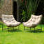 Ensemble de 2 chaises longues avec coussins Ouseman