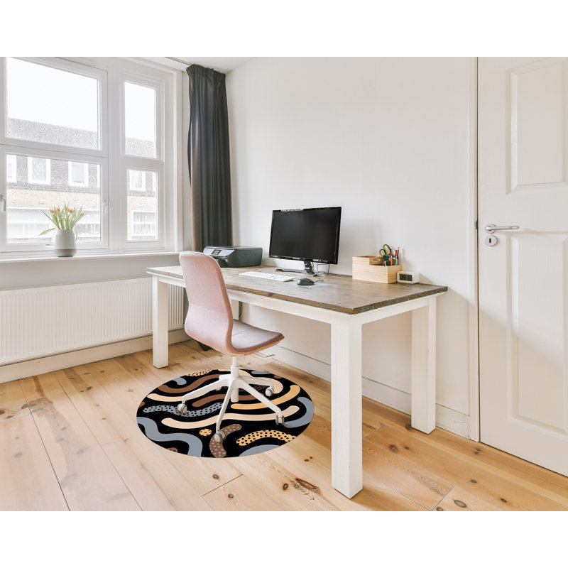 Kartis Hard Floor Straight Round Chair Mat