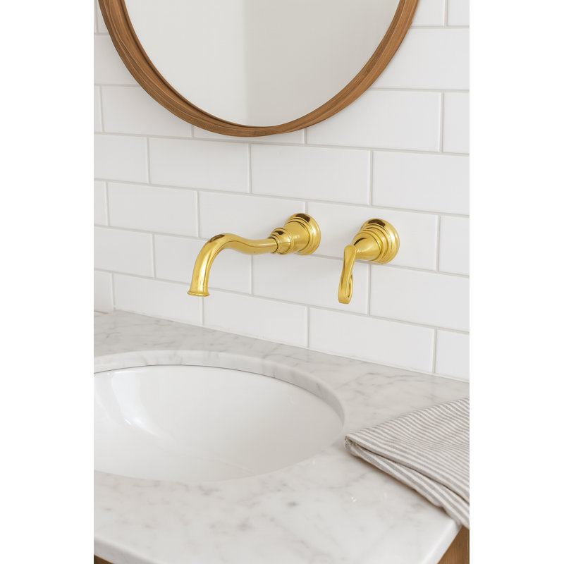 Robinet pour salle de bain mural Juno - Robinet mélangeur à poignée simple moderne