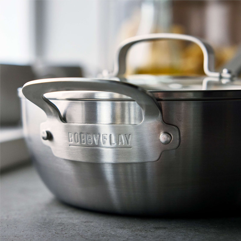 Bobby Flay by GreenPan 3.57QT Stainless Steel Chef’s Pan with Lid