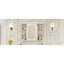 Armoire de rangement murale 35 po x 28 po avec porte miroir, armoire de salle de bain moderne avec miroir, armoire à pharmacie avec 6 tablettes ouvertes-777684764