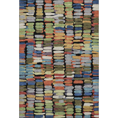 Premium Machine Washable Mayfield AMF2349 Abstract Rug