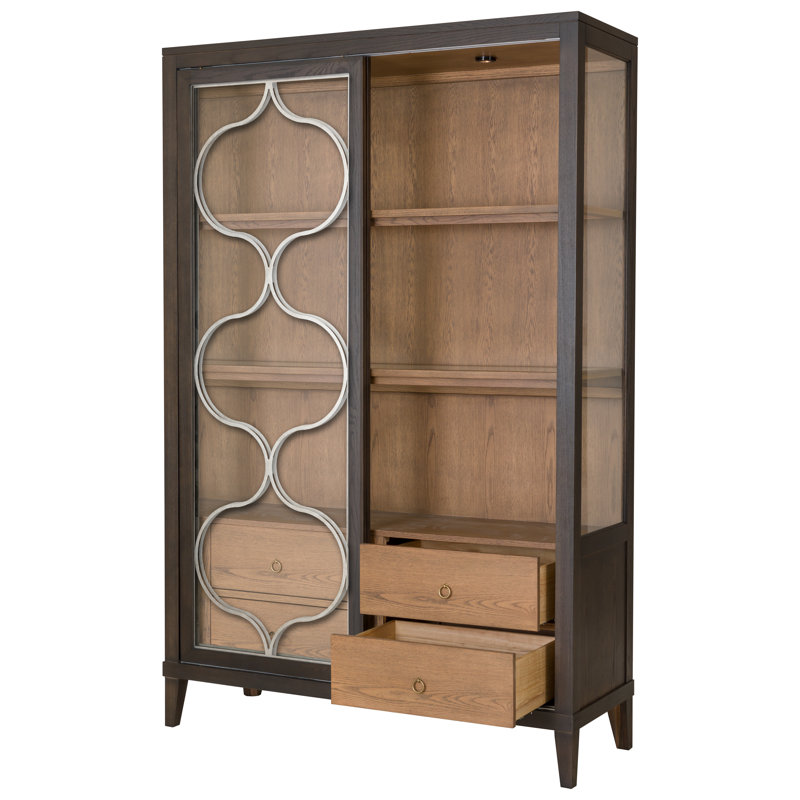 Thea Lighted Curio Cabinet