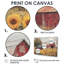 Divyne campagnard côté tournesols avec tracteur ferme III - ferme, art mural-2073139628-2073139671-2073139669