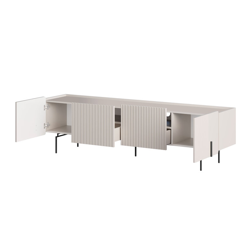 Binnings TV Stand for TVs up to 55", Beige/Black
