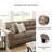 89'' Faux Leather Sofa-713633820