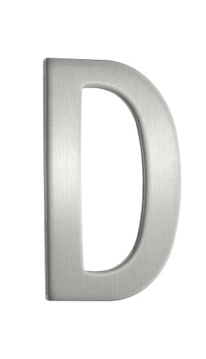 2 po Numéro de maison Beslagsboden, Acier inoxydable noir, D