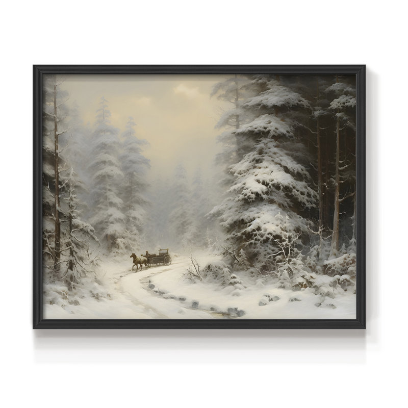 Paysages rétro-DCCDXIX - reproduction encadrée, H 8 po x l 10 po, Noir