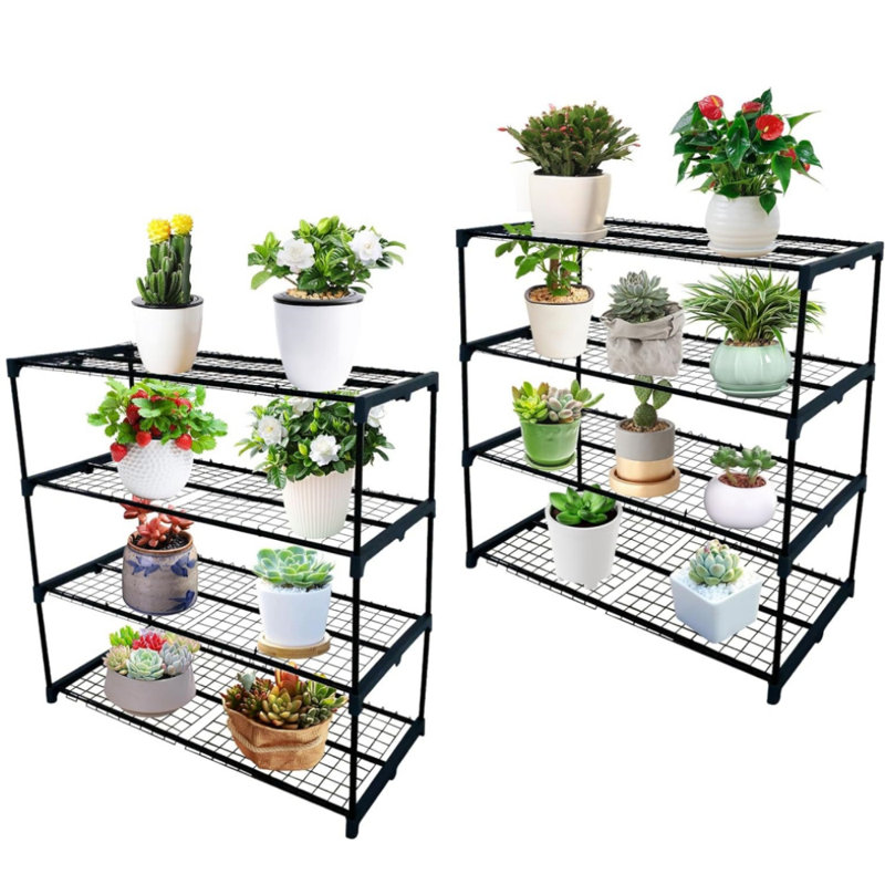 2 Pack Plant Display Rack Shelf Stand