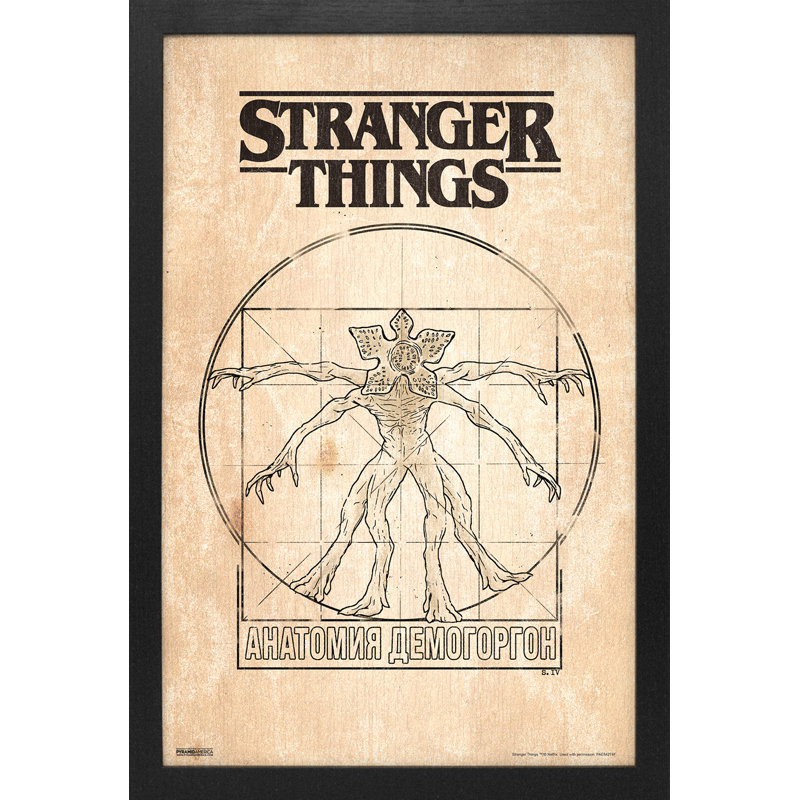 Stranger Things - Demogorgon S Croquis 11 x 17, reproduction encadrée