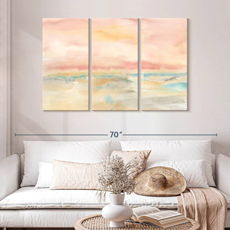 Avery Blush Seascape, 32" H x 50" W