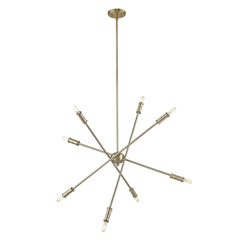 Lustre linéaire 8 lumières spoutnik modern Carballo