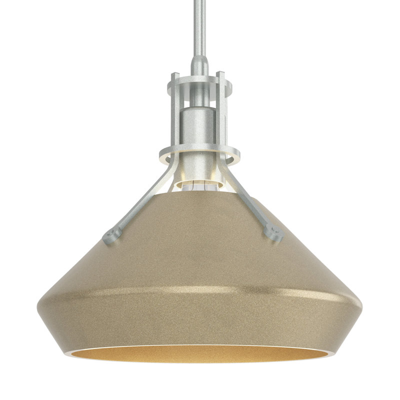 Henry with Chamfer Pendant, Soft Gold, Vintage Platinum