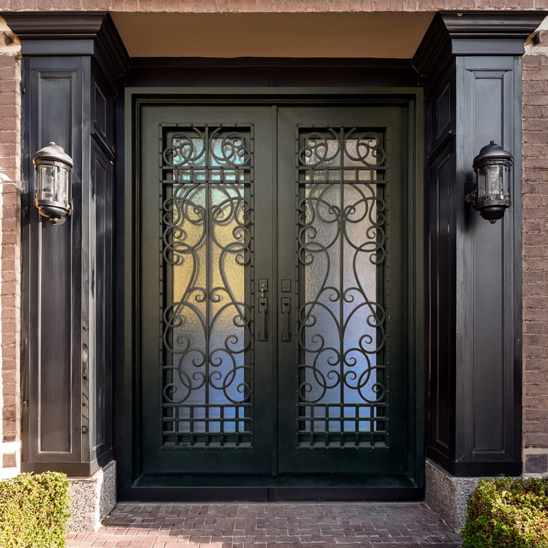 Lavalier Double Iron Front Entry Doors
