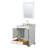 Deborah 30'' Single Bathroom Vanity with Marble Top-97684480-97684479