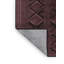 Tapis brun treillis lavable à la machine-673956941
