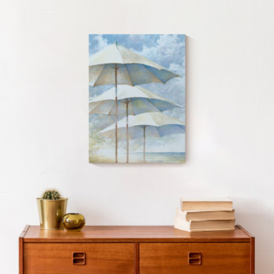 Parasols de plage sur toile