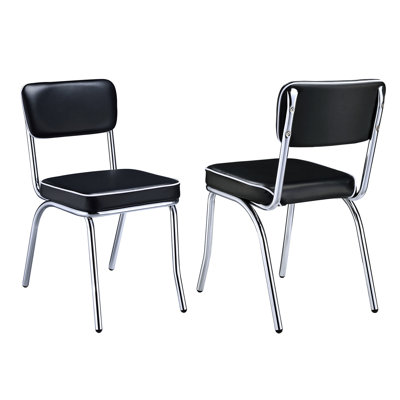 Ensemble de 2 chaises d'appoint rembourrées