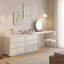 Meuble-lavabo extensible 63 po à 94,5 po avec 6 tiroirs