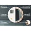Huldar Glass Flat Wall Mirror
