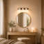 Applique murale de salle de bain en travertin naturel à 3 lumières, avec 3 températures de couleur et abat-jour orientables à 350 °-1775681740