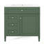 Meuble-lavabo de 36 po avec lavabo supérieur, meuble-lavabo moderne avec 2 tiroirs et tiroir escamotable, meuble-lavabo simple-117193676-117193678