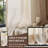 Linen Blend Extra Wide Curtain for Living Room, Rustic Farmhouse Light Filtering Room Divider, Single Panel for Bedroom Windows-475310424-500191454-475310421
