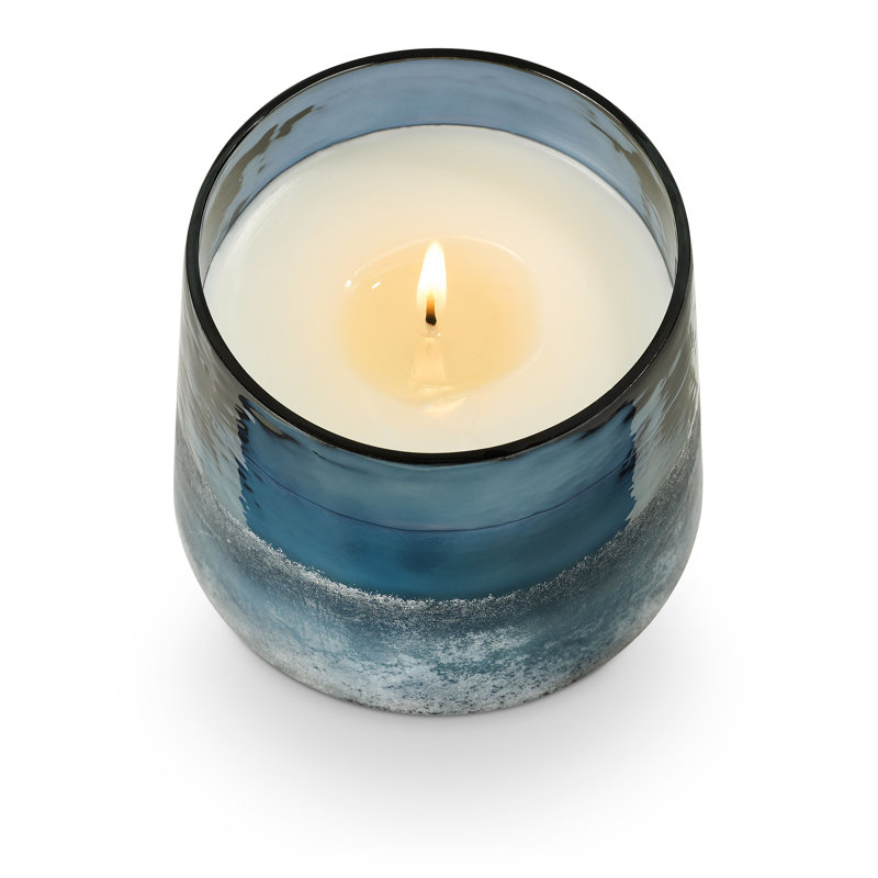 Beautifully Done Baltic Glass Candle, Hidden Lake, Baltic Glass