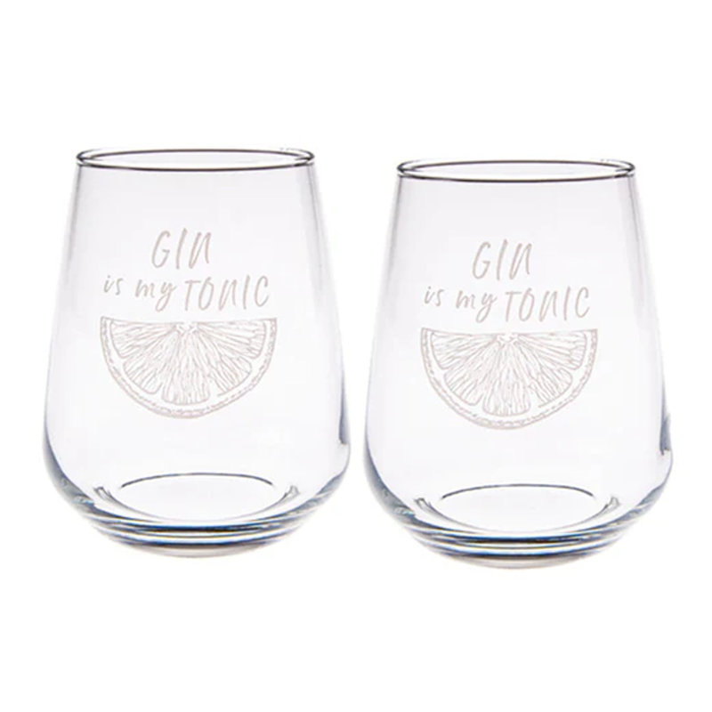 445ml Stemless Wine Glass Set