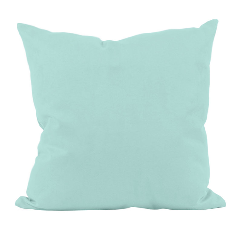Solid Reversible Throw Pillow, 26" H x 26" W, Ocean