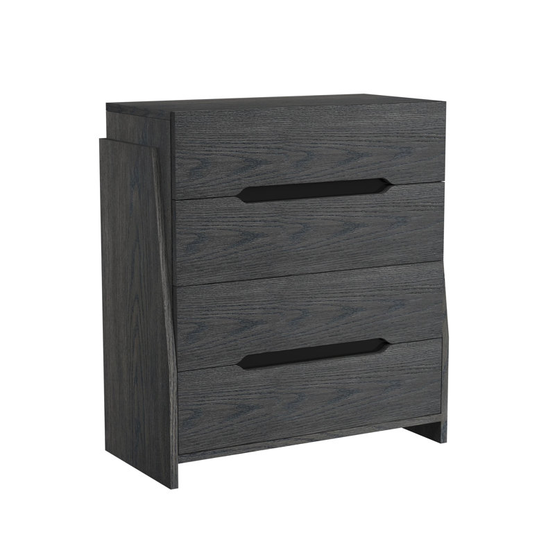 Commode 4 tiroirs Itsumi, Noir