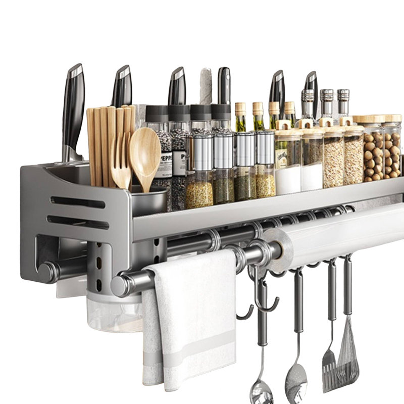 Ertel Adhesive Spice Rack, 12cm H x 60cm W x 14.5cm D