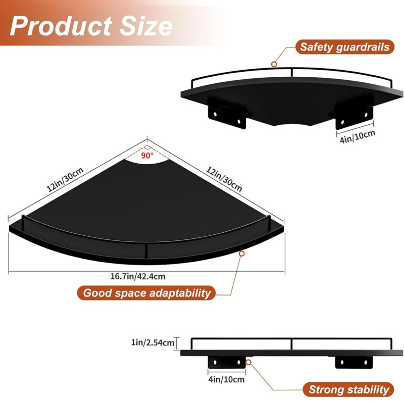 MDF Corner Shelf