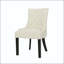 Chaise de salle à manger capitonnée sans boutons avec pieds fuselés - ensemble de 2-129465321-129465323