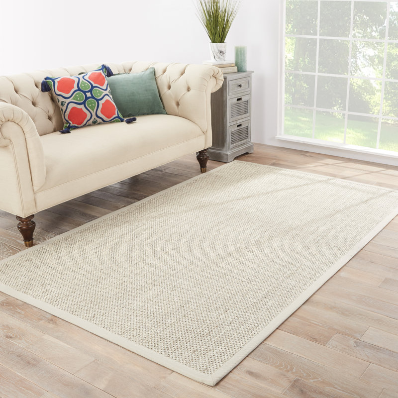 Jaipur Living Naples Natural Solid Beige/ Ivory Area Rug (4'X6'), Rectangle 4' x 6'