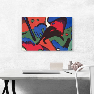 «The Blue Rider 1912» par Wassily Kandinsky, reproduction sur toile tendue