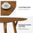 Germa Mid-Century Modern 45" Round Dining Table with Solid Wood Legs-372850188