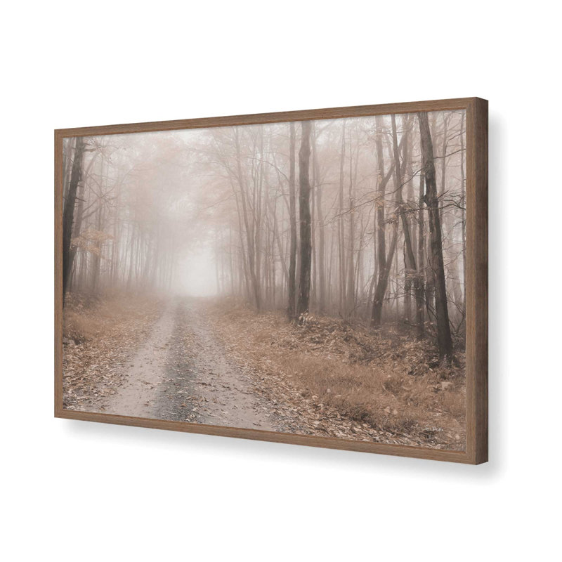 «Fallen Leaves» par Lori Deiter, reproduction d'art, L 36 x H 24, Brown, Impression encadrée