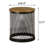 Chervil Round Accent Table with Drum Base-1994980262