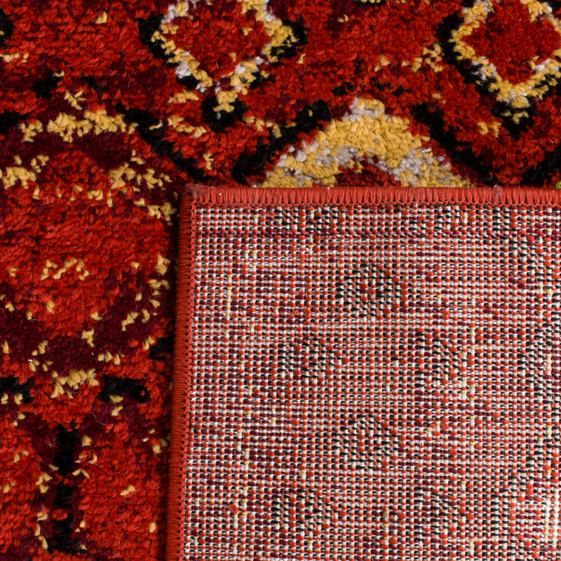 Tapis performance à motif sud-ouest Aird, Terracotta/Multi, Rectangle de 10 pi x 14 pi