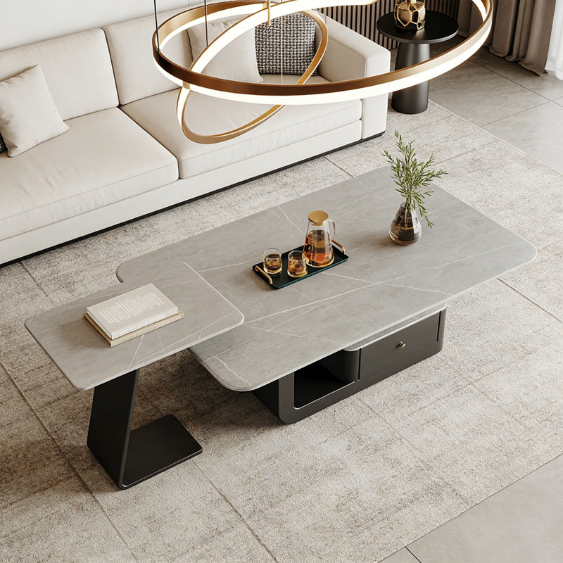 Chestertown, Noir, Gris / Blanc, 16.53" H x 51.18" L x 27.55" W