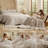 Bedsure King 2-in-1 Comforter Set with Detachable Fluffy Blanket – Beige SnapTech Design Bed-in-a-bag, All-Season Bedding Set(Set of 6)-120798832-120798836