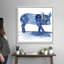 Art mural sur toile Cobalt Farm Animals II-1850706905-1850706908