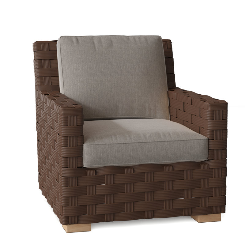 St. Barts Outdoor Lounge Chair, St. Barts Hemp, Ocean